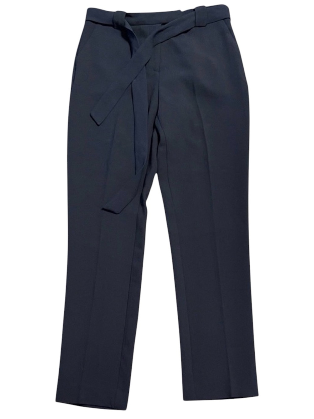 Vince Camuto Navy Taper Leg Belted Ankle Pant (4)